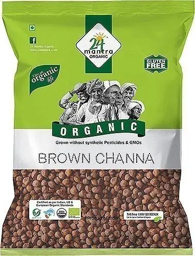 24 Mantra Organic Kala Chana / Brown Chickpeas - 2 lbs (2 lbs bag)