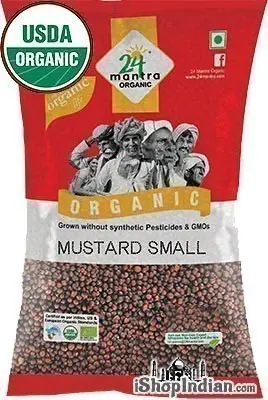 24 Mantra Organic Mustard Seeds (Small) (7 oz bag)