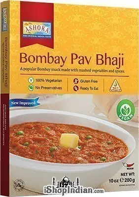 Ashoka Bombay Pav Bhaji - Vegan (Ready-to-Eat) (10 oz box)