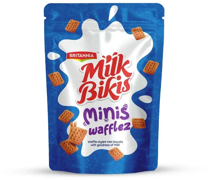 Britannia Milk Bikis - Minis Wafflez (Cookies, Biscuits & Wafers)