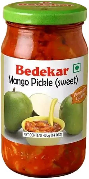 Bedekar Mango Pickle (Sweet) (14 oz bottle)