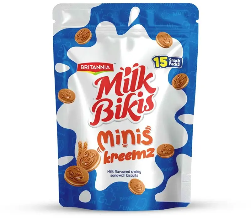 Britannia Milk Bikis - Minis Kreemz (Cookies, Biscuits & Wafers)