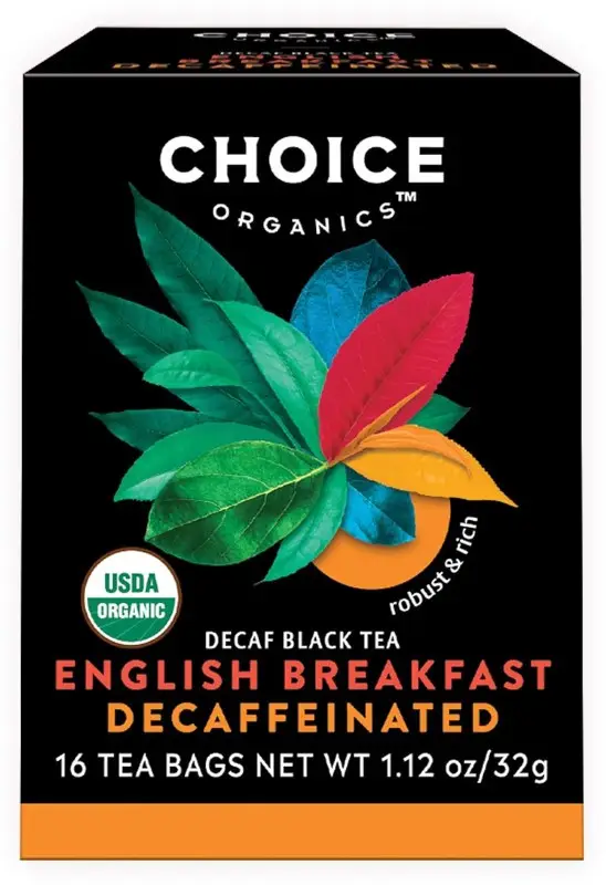 Choice Organics English Breakfast Decaffeinated Black Tea - 16 Tea Bags (16 tea bags)