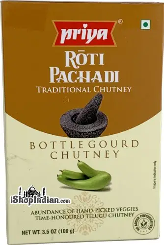 Priya Roti Pachadi - Bottle Gourd Chutney (3.5 oz pack)