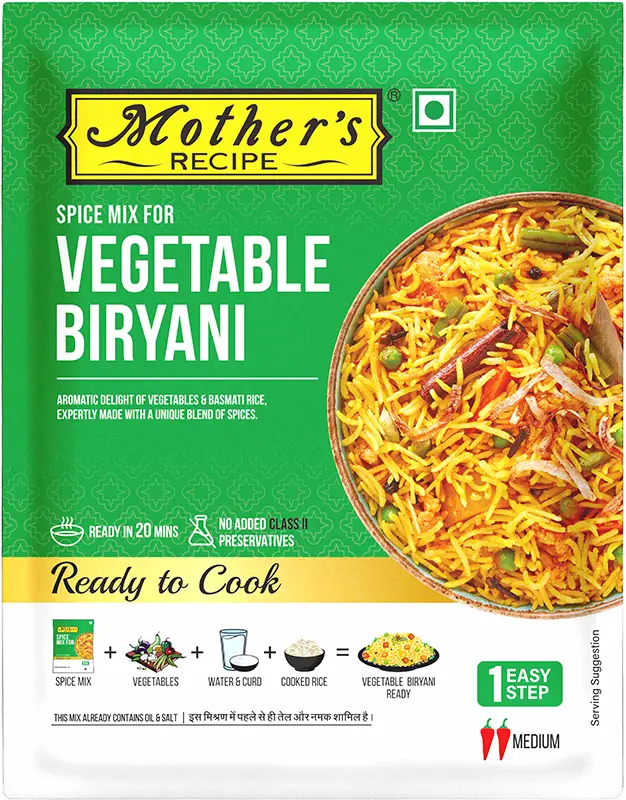Mother's Recipe Vegetable Biryani Mix (75 gm pack)