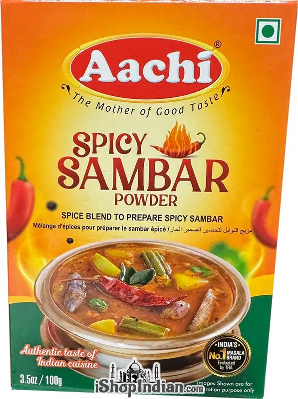 Aachi Spicy Sambar Powder (3.5 oz box)