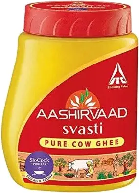 Aashirvaad Svasti Pure Cow Ghee - Clarified Butter - 15.87 oz (15.87 oz jar)