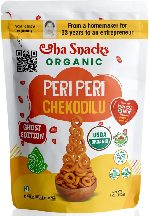 Aha Snacks Organic Peri Peri Chekodilu (Organic Snacks)