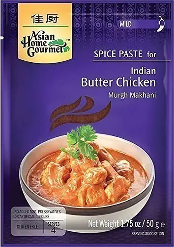 Asian Home Gourmet Butter Chicken (Makhani) Spice Paste - Mild (50 gm pack)