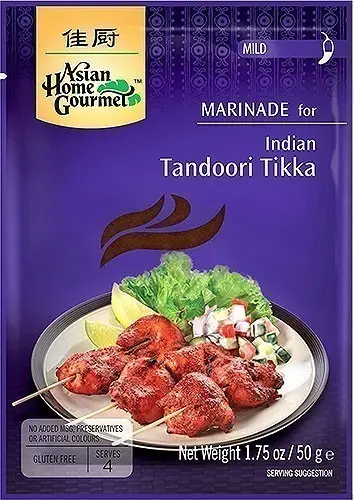 Asian Home Gourmet Tandoori Tikka Marinade - Mild (50 gm pack)