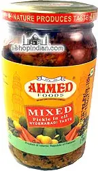 Ahmed Mixed Pickle (Hyderabadi Taste) (330 gm bottle)