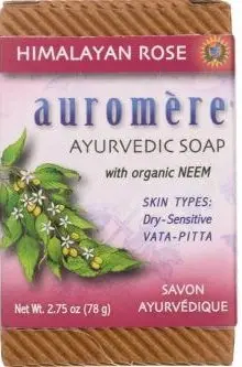 Auromere Ayurvedic Soap - Himalayan Rose (2.75 oz box)