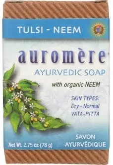 Auromere Ayurvedic Soap - Tulsi Neem (2.75 oz box)