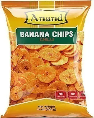 Anand Banana Chips (Chili) - 340 gms (340 gm bag)