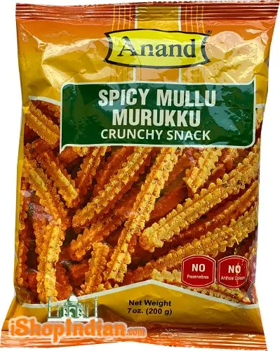 Anand Spicy Mullu Murukku (7 oz bag)