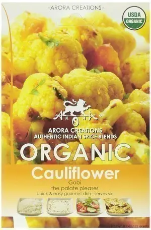 Arora Creations Organic Gobi (cauliflower) Masala (22 gm pouch)