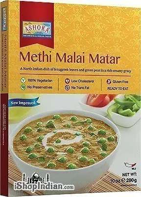 Ashoka Methi Malai Matar (Ready-to-Eat) (10 oz box)