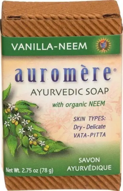 Auromere Ayurvedic Soap - Vanilla Neem (2.75 oz box)