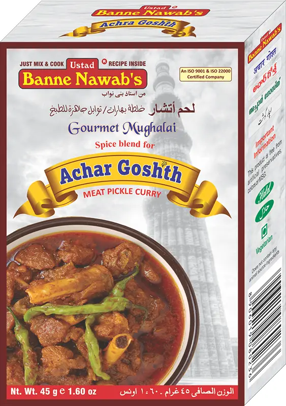 Ustad Banne Nawab's Achar Goshth Masala (45 gm box)
