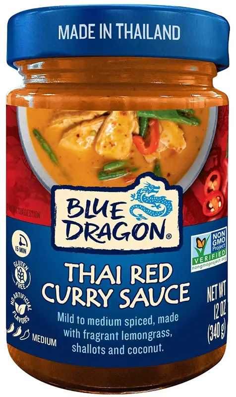 Blue Dragon Thai Red Curry Sauce - Medium (Indian-Chinese)