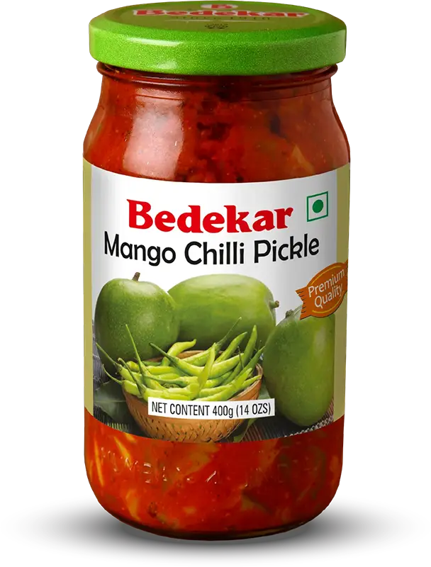 Bedekar Mango Chili Pickle (400 gm bottle)