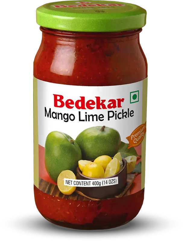 Bedekar Mango Lime Pickle (400 gm bottle)