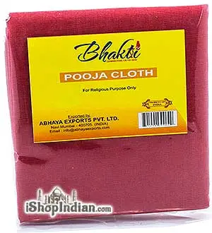 Bhakti Pooja Cloth - Red (1 cloth)