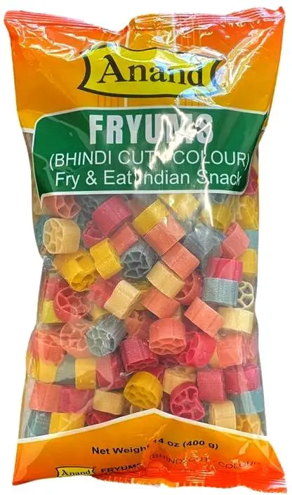 Anand Fryums - Bhindi Cut Color (14 oz bag)