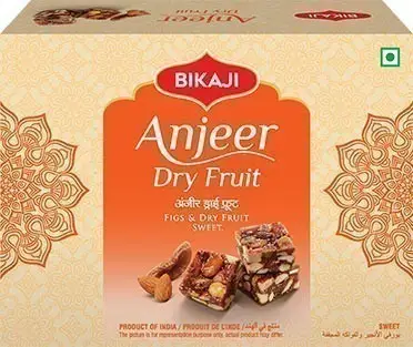 Bikaji Anjeer Dry Fruit Burfee (Figs & Dry Fruits Sweet) (250 gms. box)