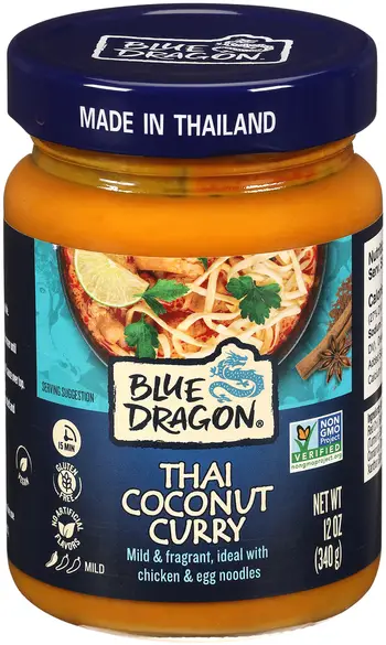 Blue Dragon Thai Coconut Curry Sauce - Mild (Indian-Chinese)