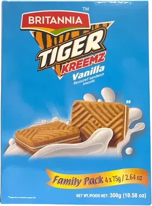 Britannia Tiger Kreemz - Vanilla Cream - Family Pack (Cookies, Biscuits & Wafers)