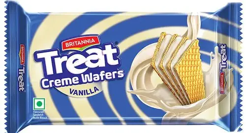 Britannia Treat Creme Wafers - Vanilla (150 gm box)