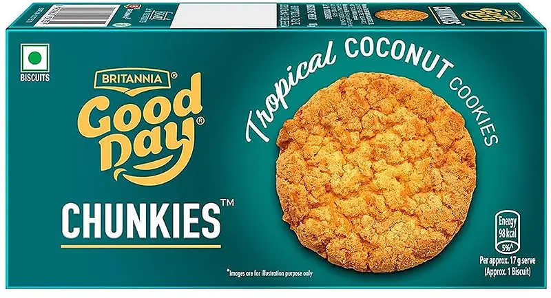 Britannia Good Day Tropical Coconut Cookies Chunkies (Cookies, Biscuits & Wafers)