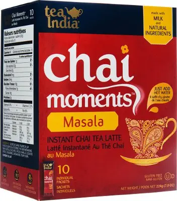 Tea India Chai Moments - Instant Masala Tea (10 sachets box)