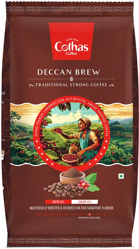 Cothas Deccan Brew Traditional Strong Coffee (200 gm bag)