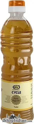 Cycle Pure Puja Oil - Tulsi (500 ml bottle)