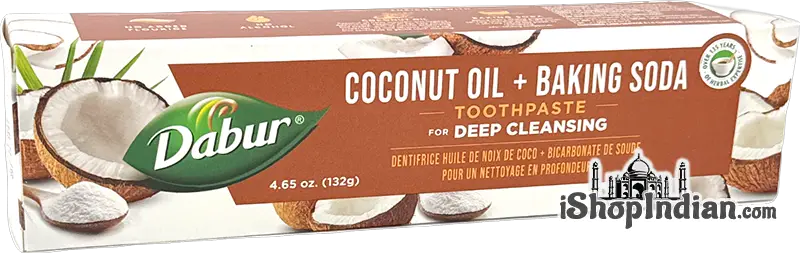 Dabur Coconut Oil + Baking Soda Toothpate for Deep Cleansing (Dental Care)