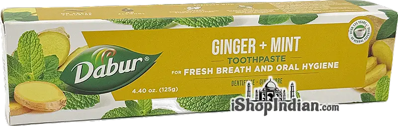 Dabur Ginger + Mint Toothpaste For Fresh Breath and Oral Hygiene (Dental Care)
