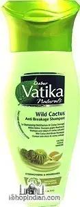 Dabur Vatika Naturals Wild Cactus Anti Breakage Shampoo- 400 ml (400 ml bottle)