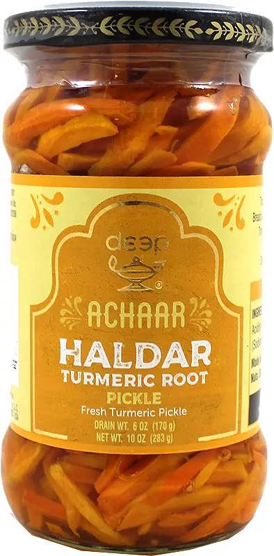 Deep Amba Haldar (Fresh Turmeric) Pickle (10 oz jar)