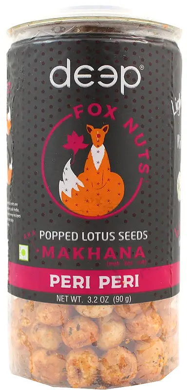 Deep Fox Nuts (Popped Lotus Seeds - Makhana) - Peri Peri (Deep Brand Snacks)