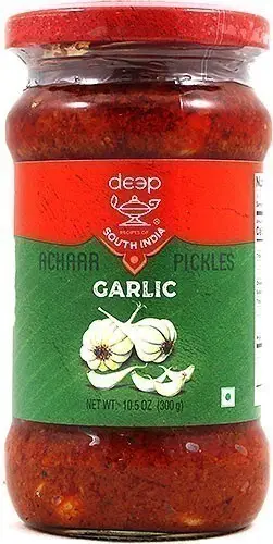 Deep South India Garlic Pickle (300 gm bottle)