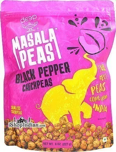 Deep Masala Peas - Black Pepper Chickpeas (8 oz bag)