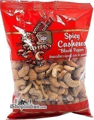 Deep Spicy Cashews - Black Pepper (8 oz bag)