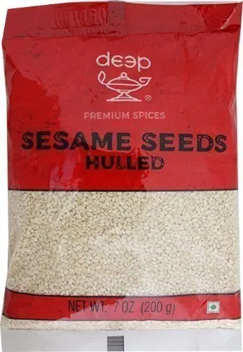 Deep Sesame Seeds - White Hulled - 7 oz (7 oz bag)