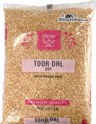 Deep Toor Dal - Dry - 4 lbs (4 lbs bag)