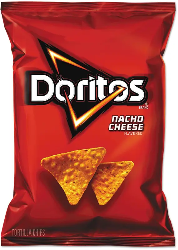 Doritos Nacho Cheese Flavour Corn Chips (India) (Other Snacks)