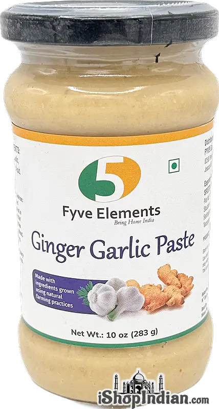 Fyve Elements Natural Ginger & Garlic Paste (Cooking Pastes & Sauces)