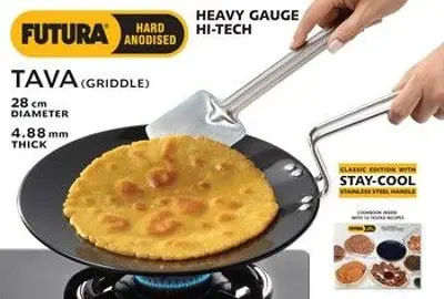 Futura Hard Anodised Heavy Gauge Hi-Tech Tava (Griddle) -  28 cm  (L59) (each)
