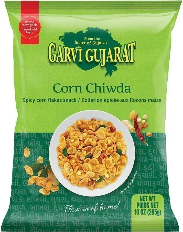Garvi Gujarat Corn Chiwda (10 oz bag)